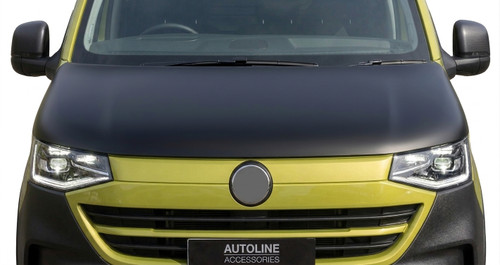 For VW T7 Transporter (2025+): Black Full Bonnet Bra Protector Guard