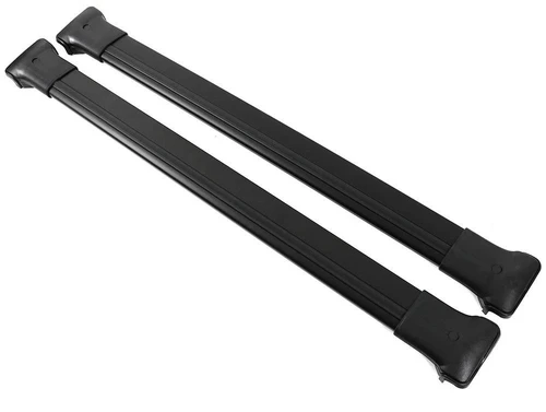 Black Aluminium Cross Bars For Roof Rails To Fit Mercedes Citan (2022+) 75KG