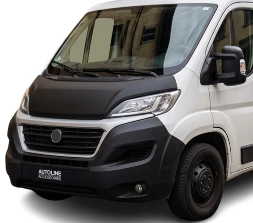 For Peugeot Boxer (2014+): Black Full Bonnet Bra Protector Guard