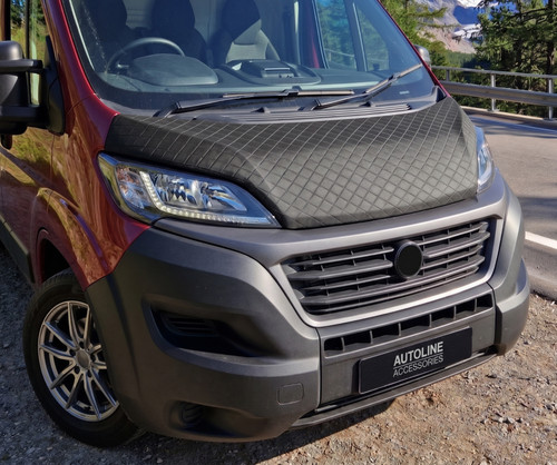 For Citroen Relay (2014+): Black Diamond Bonnet Bra Protector Guard