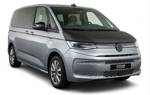 To Fit VW T7 Multivan (2022+): Full Bonnet Bra Cover Carbon Fibre Effect