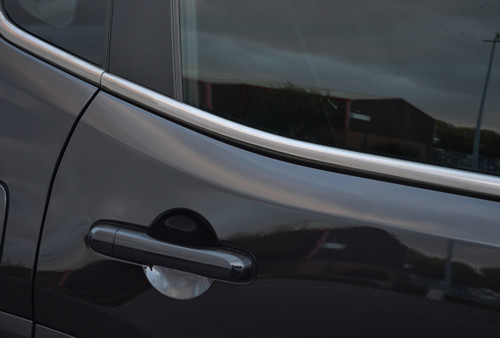 Black Chrome Side Door Window Sill Trim Set Covers To Fit Jeep Renegade (2015+)