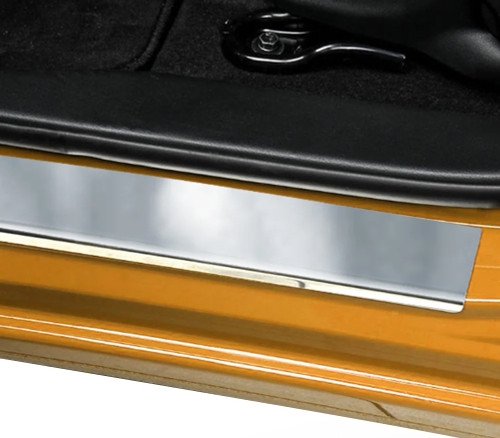 Chrome Door Sill Trim Covers Protectors To Fit Land Rover Freelander 2 (06-14)