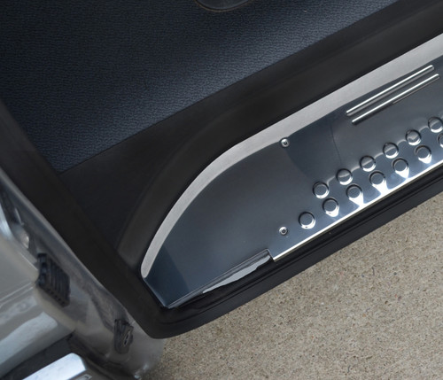 Chrome Door Sill Trim Covers Protectors Set To Fit Mercedes-Benz Vito 3dr 03-14