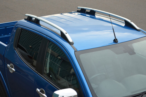 Aluminium Roof Rack Rails Side Bars Set To Fit Mitsubishi L200 (2015+)