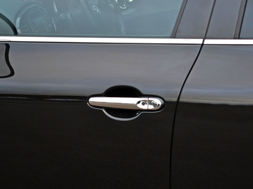Chrome Door Handle Trim Set Covers W/ Keyless Entry To Fit Nissan Juke (2010+)