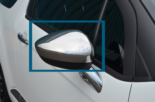 Chrome Wing Mirror Trim Set Covers To Fit Peugeot RCZ (2010-16)