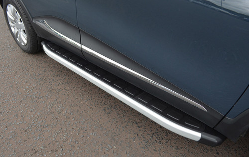 Aluminium Side Steps Bars Running Boards To Fit Renault Captur (2013+)