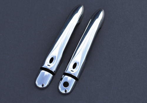 Chrome Front Door Handle Covers W/ Keyless Entry To Fit Renault Clio IV 12+