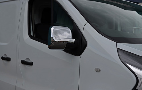 Chrome Wing Mirror Trim Set Covers To Fit Renault Trafic (2014+)