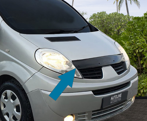 Bonnet Trim Protector Guard Wind Deflector To Fit Vauxhall / Opel Vivaro 02-14