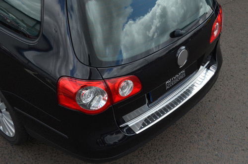 Chrome Bumper Sill Protector Trim Cover To Fit Volkswagen Passat B6 Est (05-10)