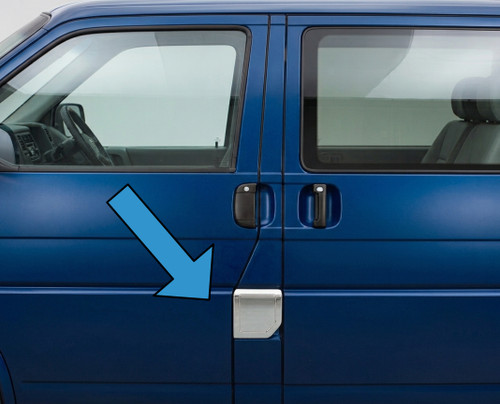 Chrome Fuel Flap / Petrol Door Cap Trim Cover To Fit Volkswagen T4 (1998-03)