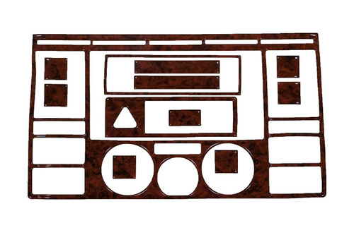 Walnut Finish Dash Trim Kit To Fit LHD Volkswagen T5 Transporter (2003-15)