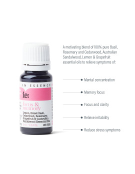 ie: Focus & Memory Essential Oil Blend 10mL