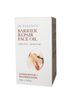In Essence Barrier Repair Face Oil product box featuring product name, ingredients like camellia oil and Kakadu plum, and a marble design drop illustration.
