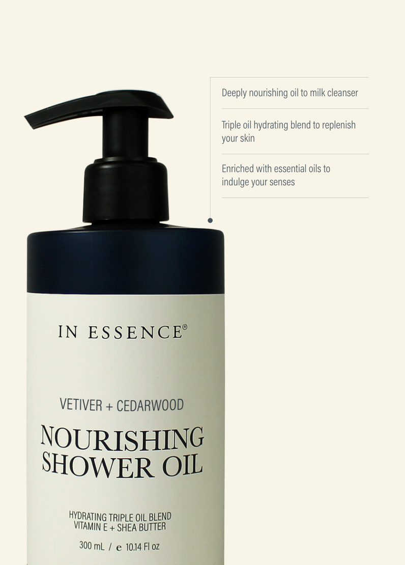 Vetiver + Cedarwood Nourishing Shower Oil Ritual