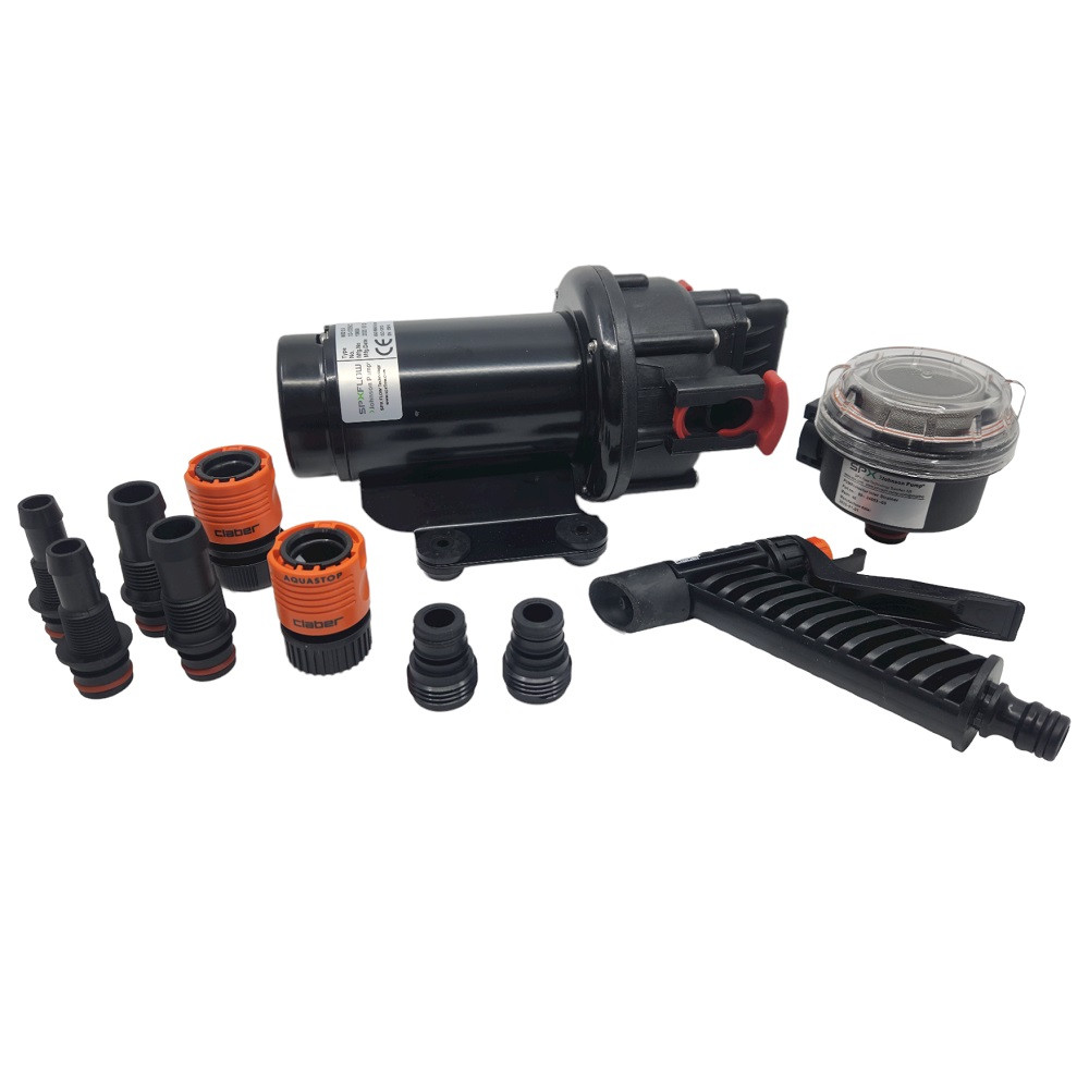 Pompe De Lavage Johnson Aqua Jet 12V - 3.5 GPM - Pour Bateaux - Buse Et Crépine Incluses