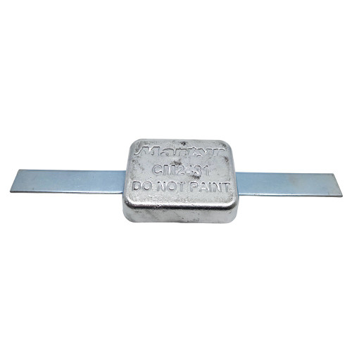 CM2431GA - Block Anode with Strap Aluminium 102 x 76 x 27mm