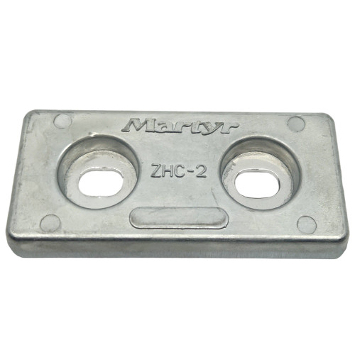 CM2-63-75H - 146 x 64 x 19mm Block 2 Hole 75mm centers Zinc