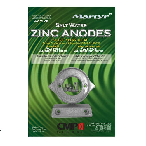 CM290KITZ - Volvo Anode Kit 290 Zinc