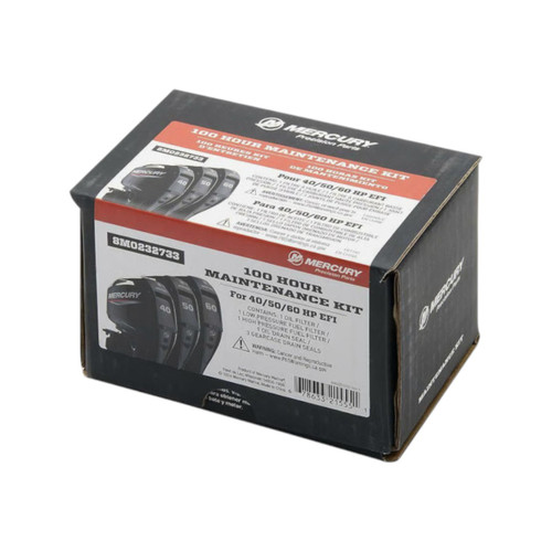 Mercury 8M0232733 Service Kit 100 Hours 40-50-60HP EFI 4-Stroke