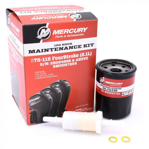 Mercury 8M0097854 Service Kit 100 Hours 75-115HP 2.1L EFI 4-Stroke