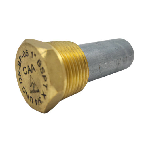 CDZ9-068 - 1" Zinc Pencil Anode with Plug