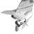 Classic 2 Junior Hydrofoil 9.9-40 HP, White