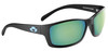 Blue Otter Polarized Oconee Matte Black/Deep Green Lens Sunglasses