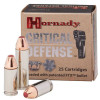 Hornady Critical Defense 38 Spl 110 Grain Flex Tip eXpanding 25 Round Pistol Ammo