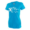 Fin-Finder Women's Gaff Tee Blue Large