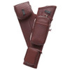 Neet NT-2300 Leather Target Quiver Burgundy with Basket Weave Embossed Pockets RH