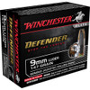 Winchester Defender Pistol Ammo 9mm Luger 147 gr. Bonded Jacket HP 20 rd.