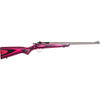 Keystone Crickett Rifle 22 LR 16 in. Pink/Black Laminate RH