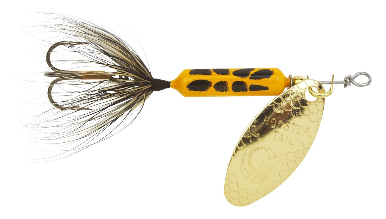 Worden's® Rooster Tail® White Original, Inline Spinnerbait Fishing Lure, 1/8  oz. Pack 