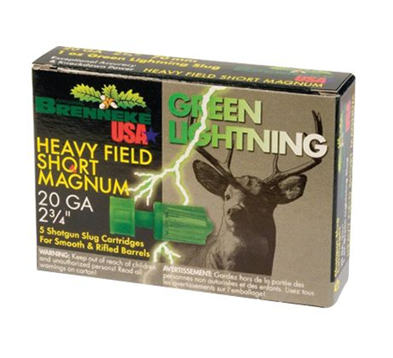 Brenneke Green Lightning 5 Round Slugs