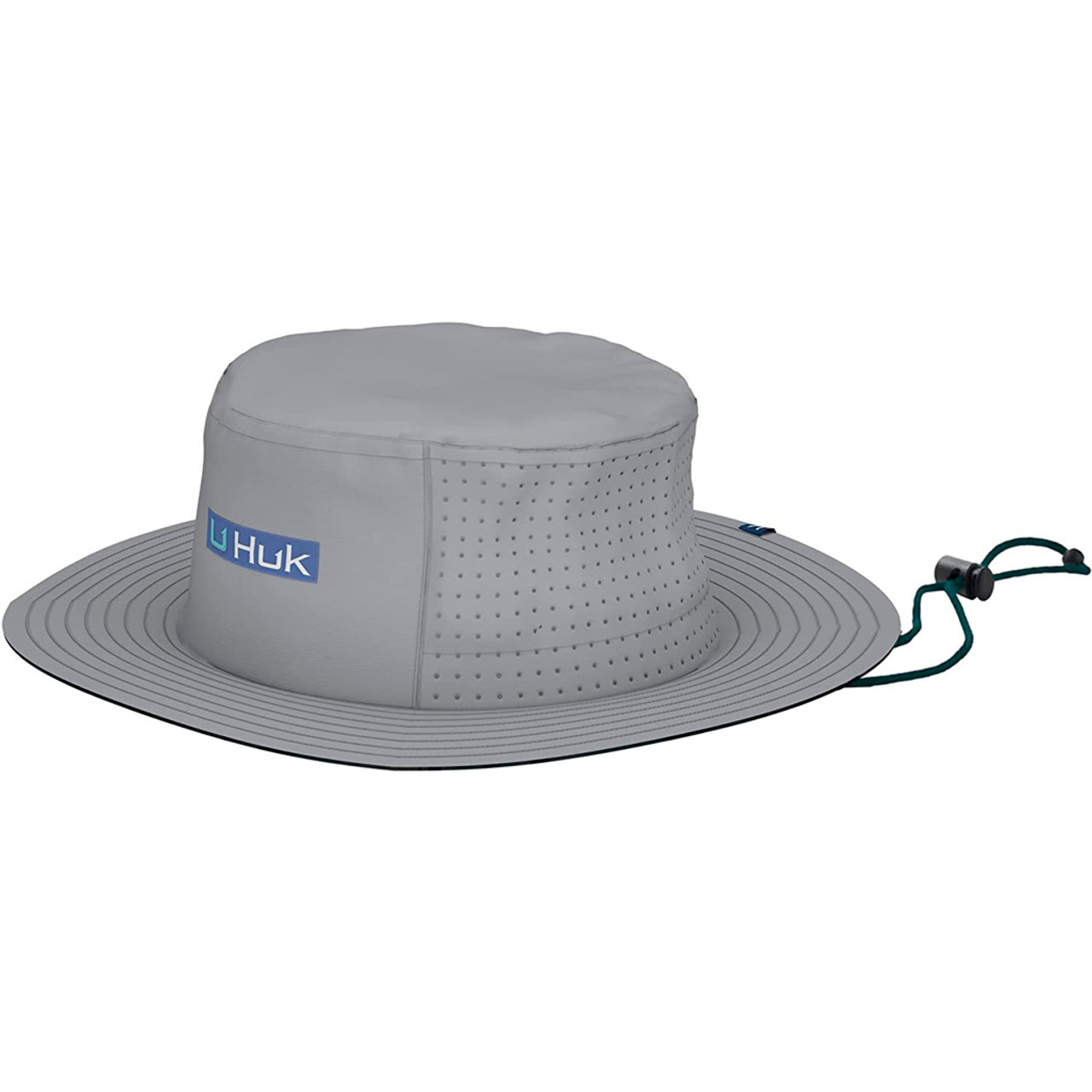 Huk Tidal Map Performance Harbor Mist Bucket Hat