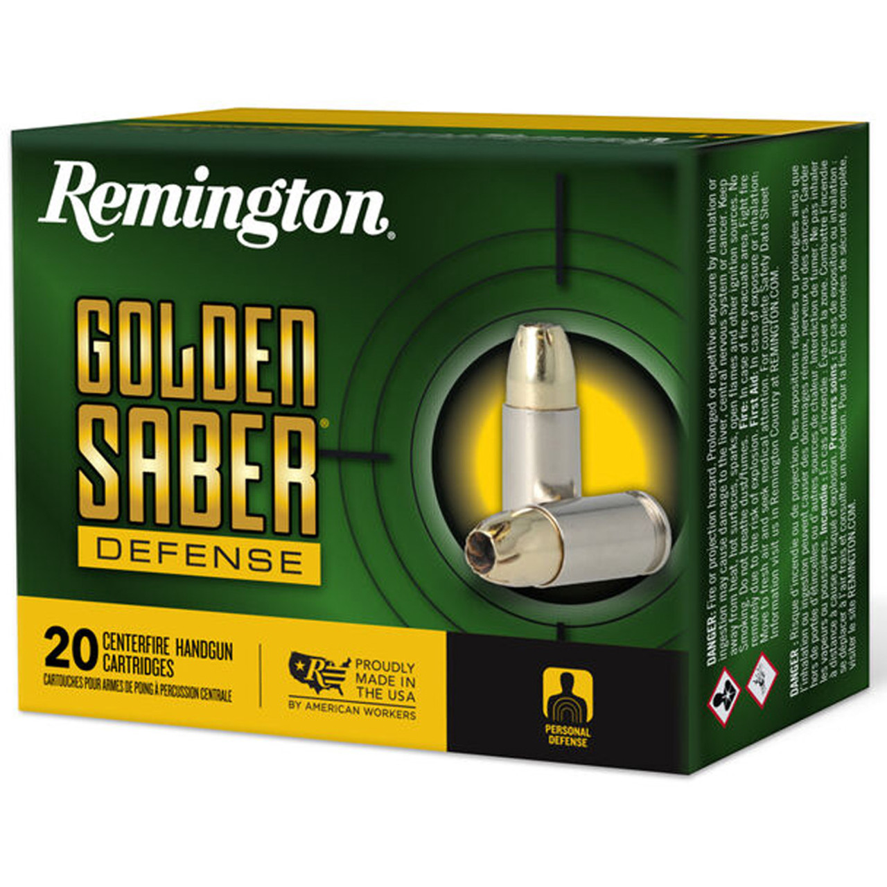 Remington Golden Saber Bonded Handgun Ammo 10mm 180 gr. BJHPB 20 rd.