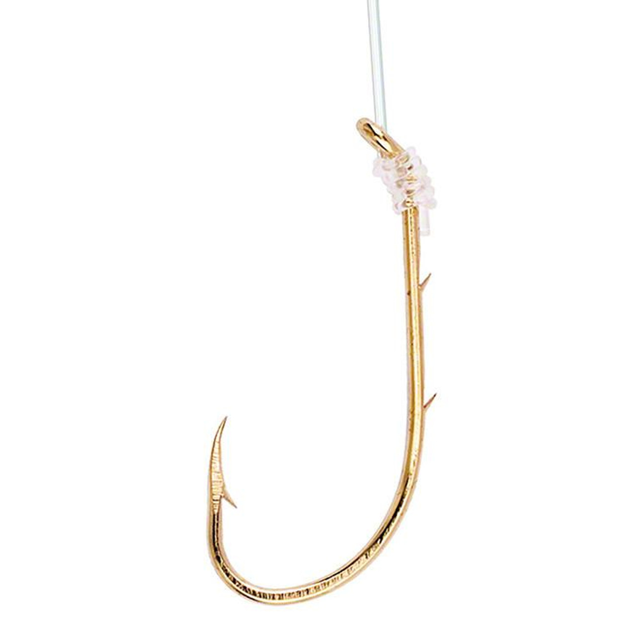 Eagle Claw Lazer Sharp Baitholder Snelled Gold Hooks with 18 Line -  Kinsey's Outdoors