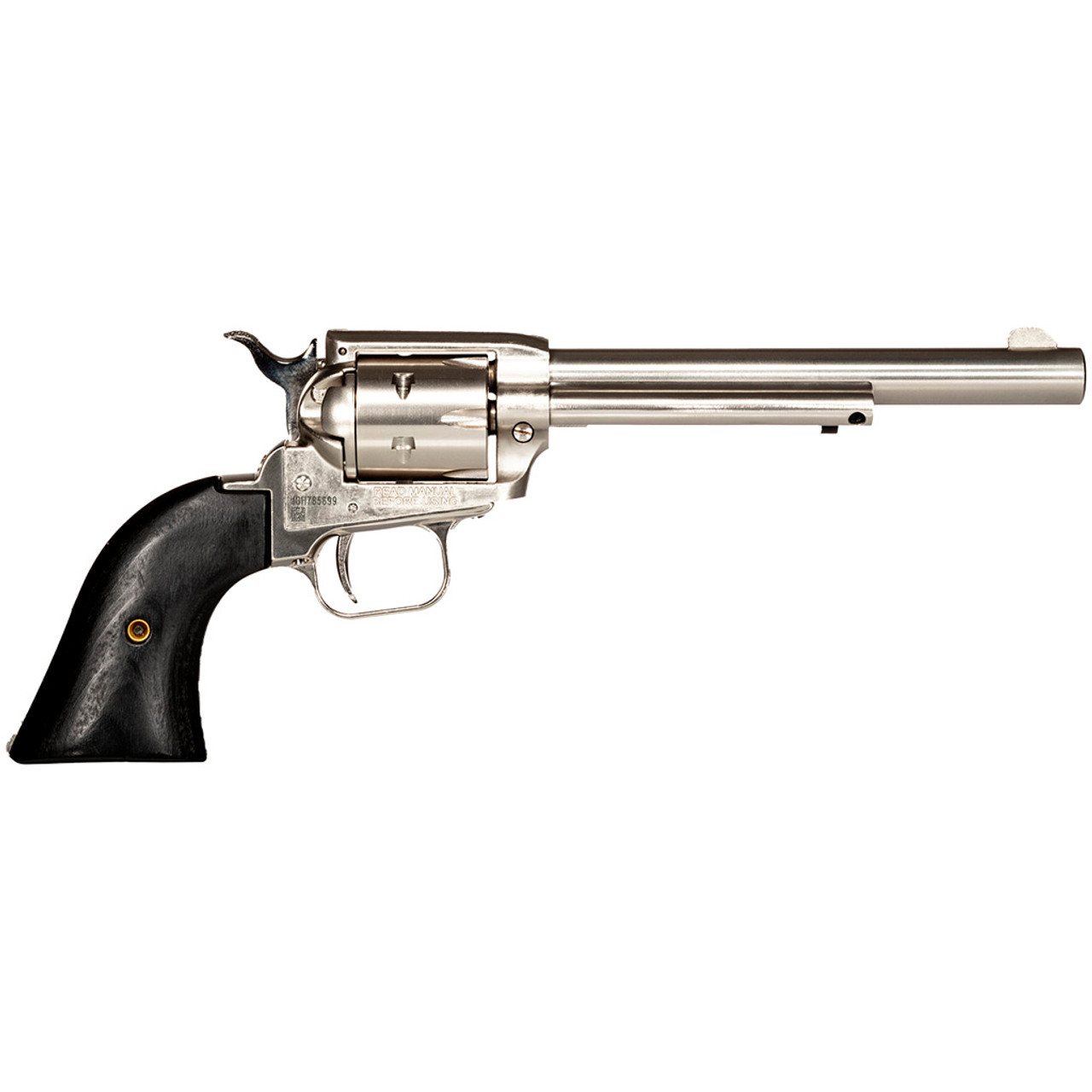 Heritage Rough Rider Revolver 22 LR. 6.5 in. Nickel Star Grip 6 Shot Heritage Rough Rider Revolver 22 LR. 6.5 in. Nickel Star Grip 6 Shot