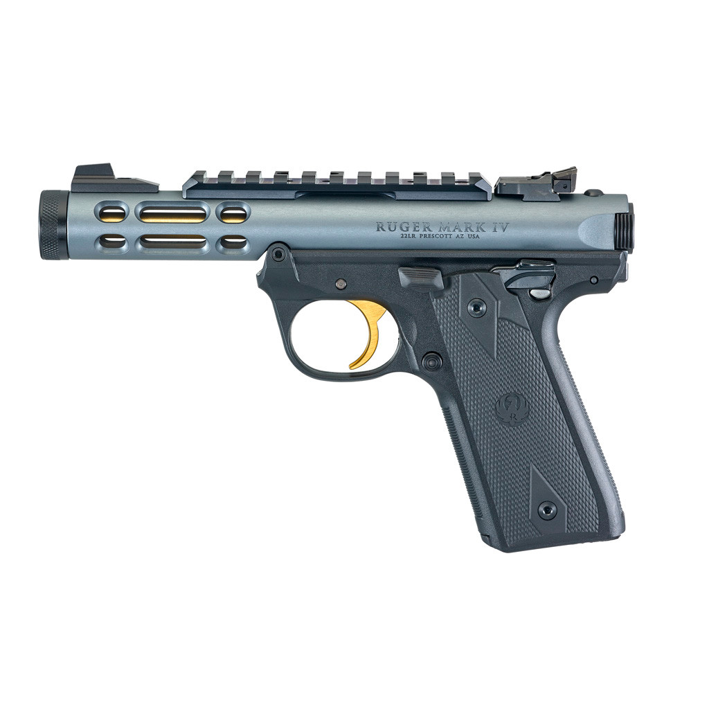 Ruger Mark IV Pistol 22LR 10+1 Gray/Gold