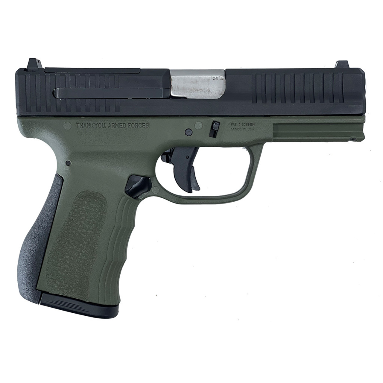 FMK Mach 9 G3 Pistol 9mm OD Green 14 Rd.