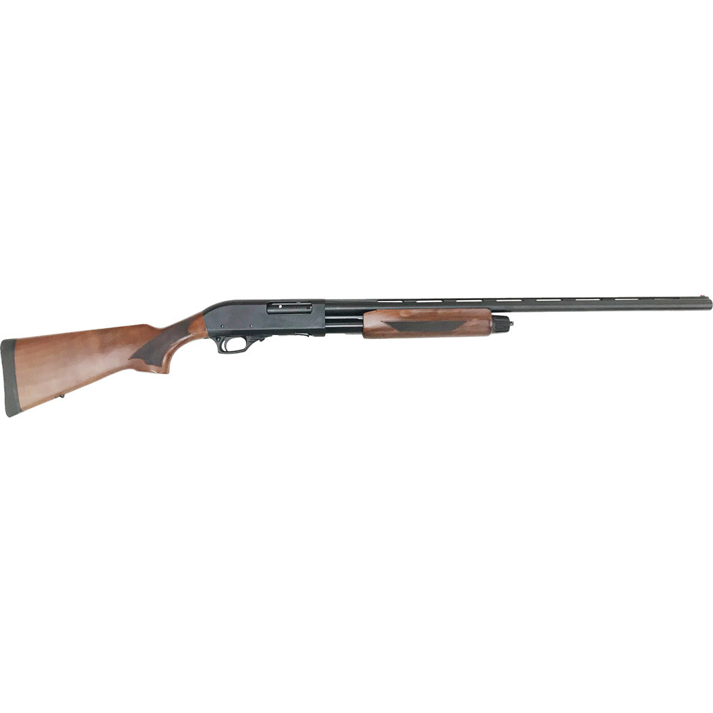Rock Island Carina Pump Shotgun 12 ga. 3 in. Black 28 in. Wood Stock 5 rd.