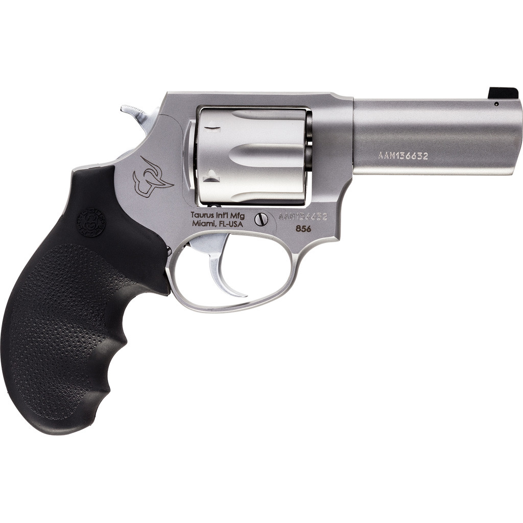 Taurus 856 Revolver 38 Spl. 3 in. Stainless N.S. Hogue Grip 6 rd.