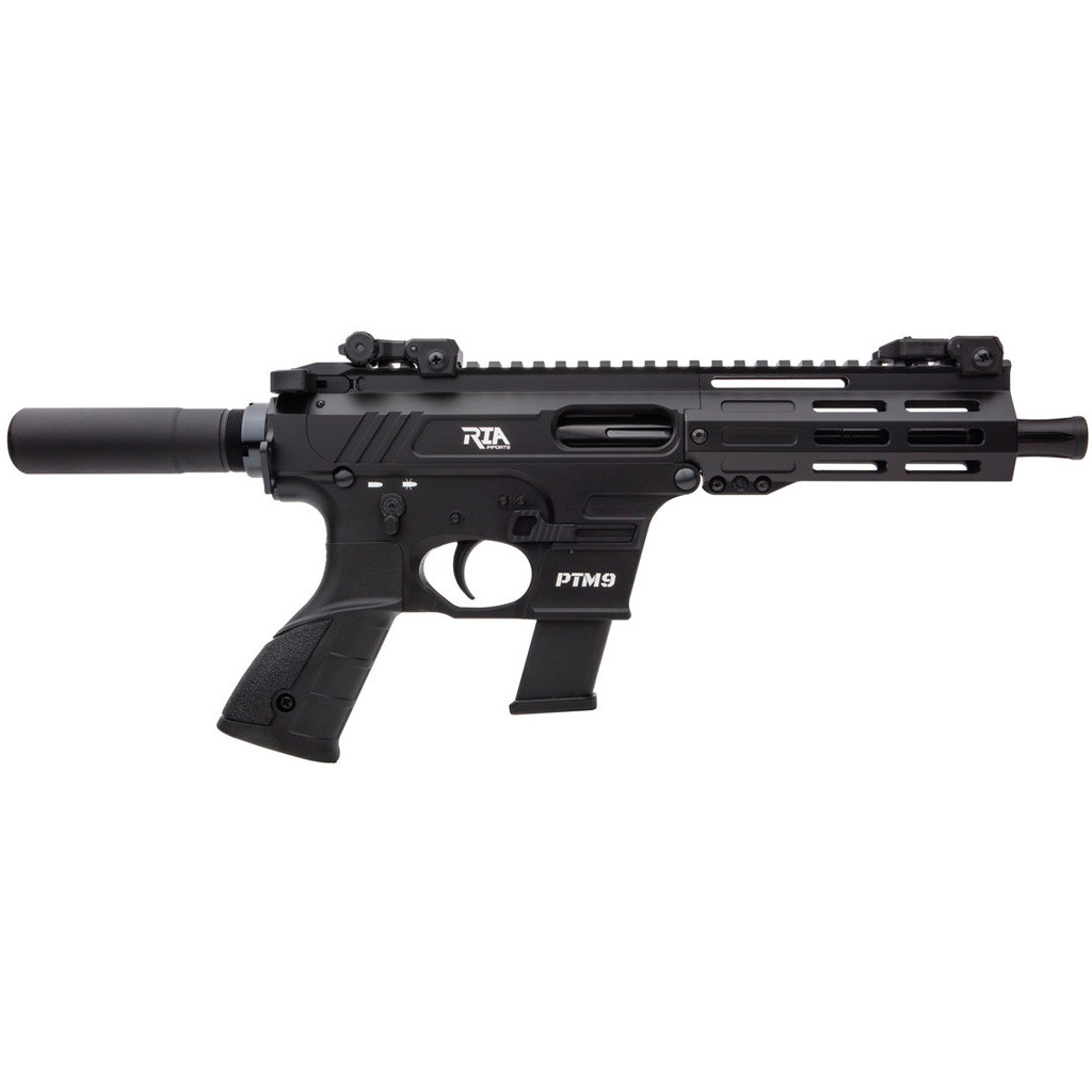 Armscor PTM9 Pistol 9mm 5.90 in Black Flip Up Sights 17 rd.