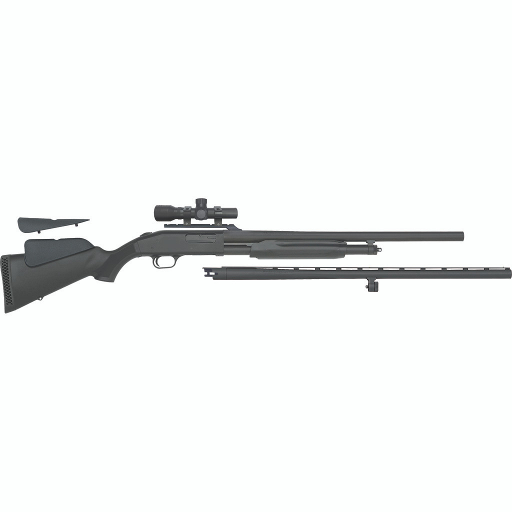 Mossberg 500 Combo Field/Deer Shotgun 12 ga. 28 in & 24 in. Synthetic Black 3 in. RH