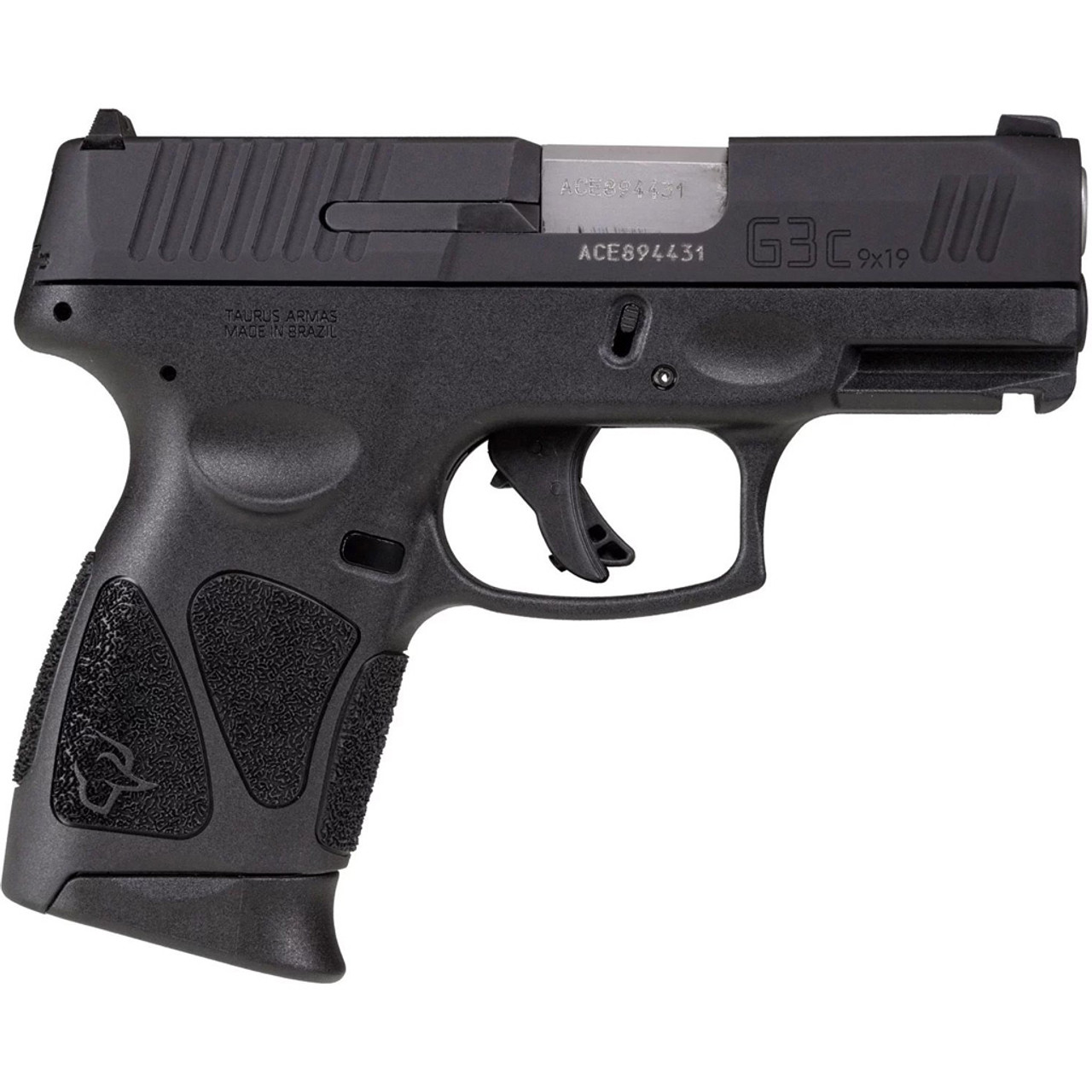 Taurus G3C  Pistol 9mm 3.26 in Black No Manual Safety 12 rd.