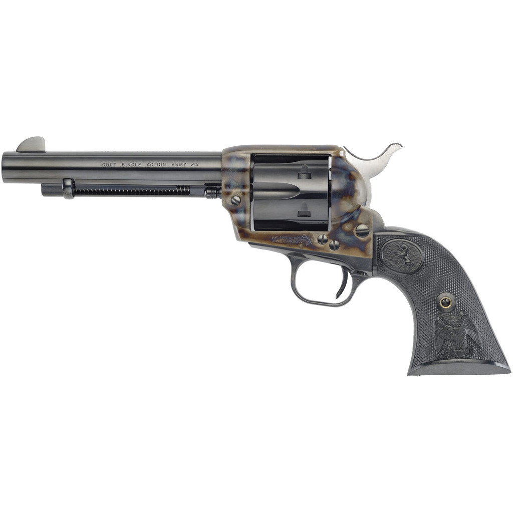 Colt SA Army Revolver 45 Colt 5.5 in. Colored Case Blued 6 rd