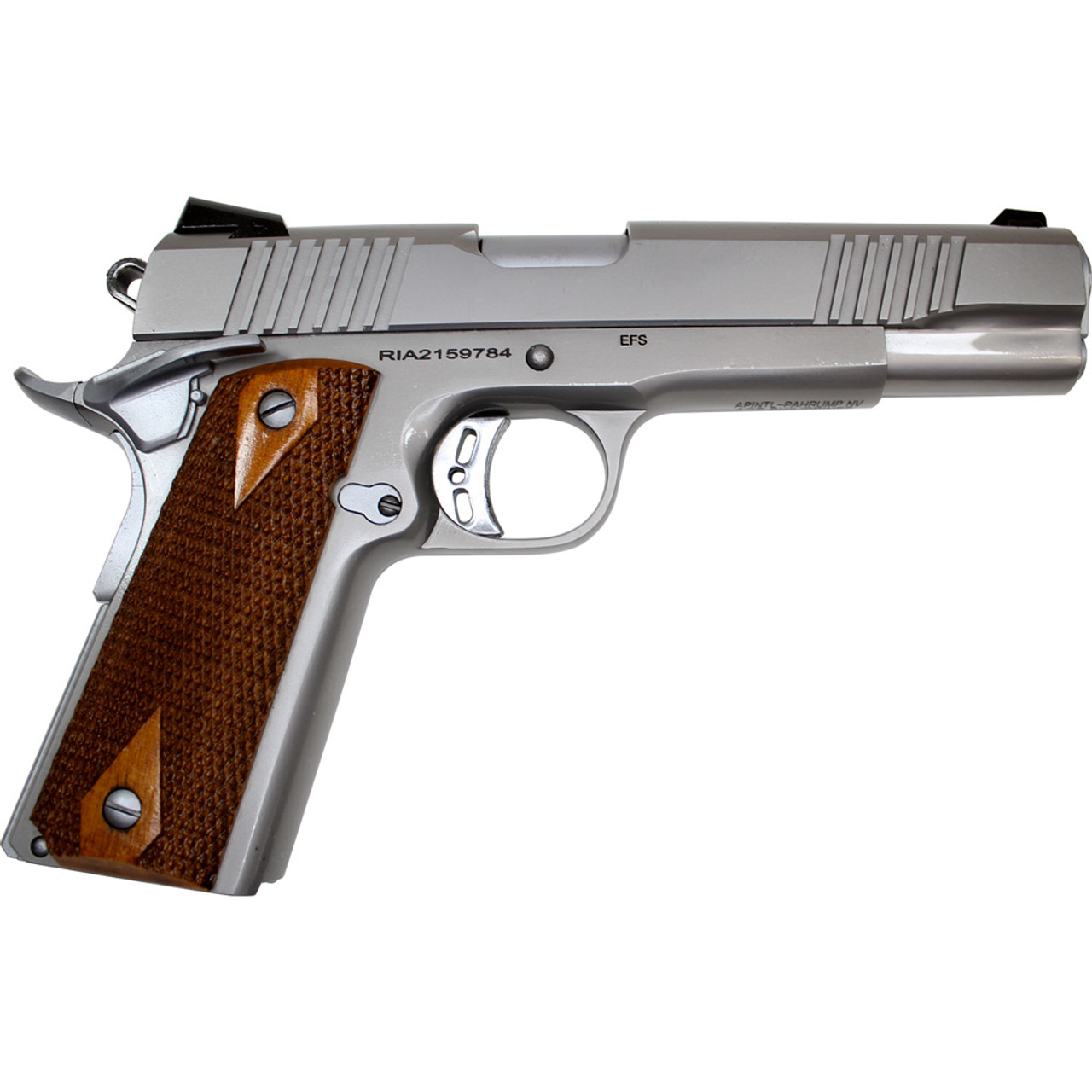 Rock Island Rock Standard FS 1911 Pistol 45 ACP 5 in. Stainless 8 rd.